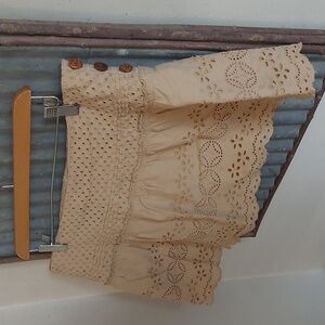 Vintage American Eagle Eyelet Lined Skirt